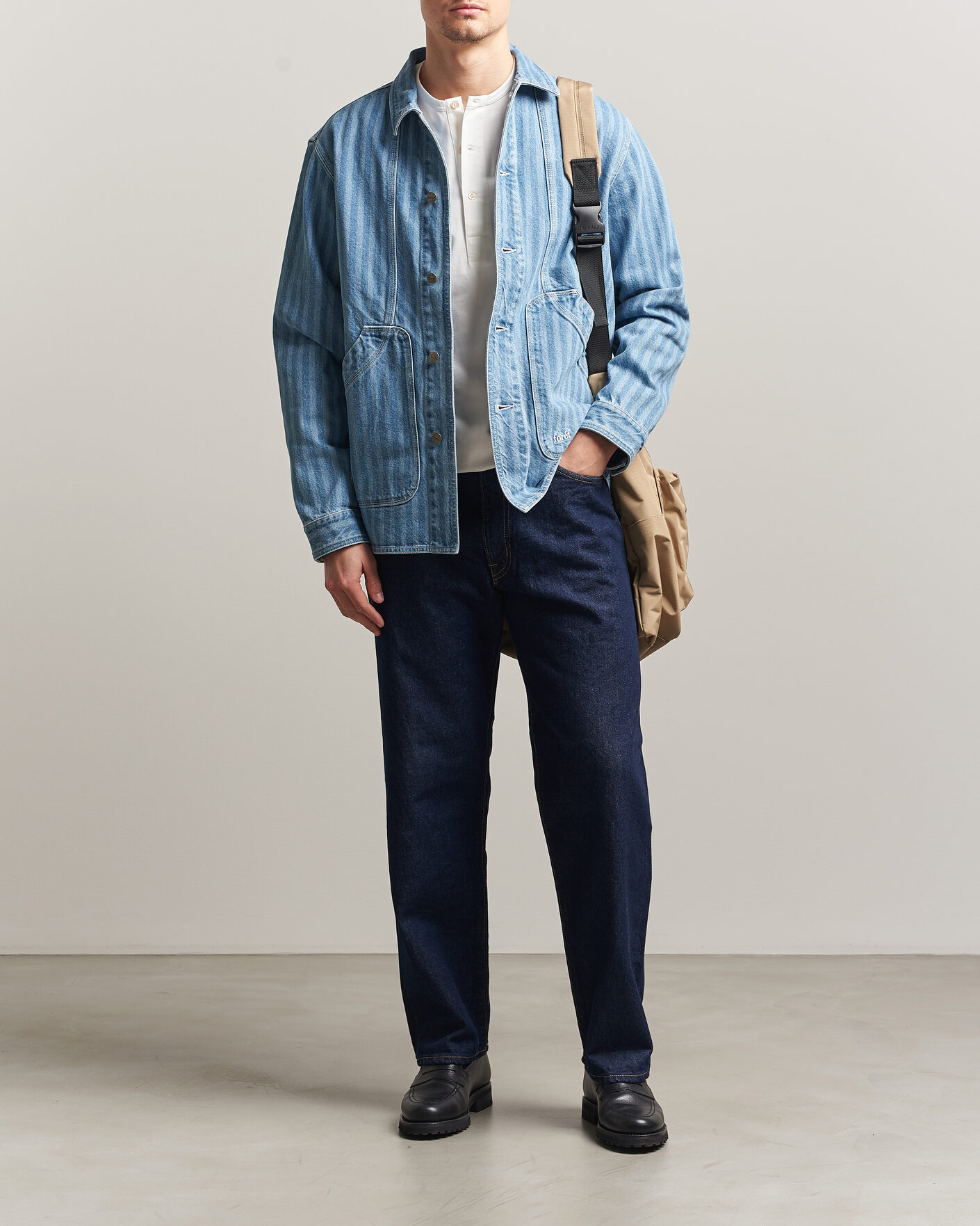 Homme | Chemises | Forét | Berry Denim Overshirt Striped Denim