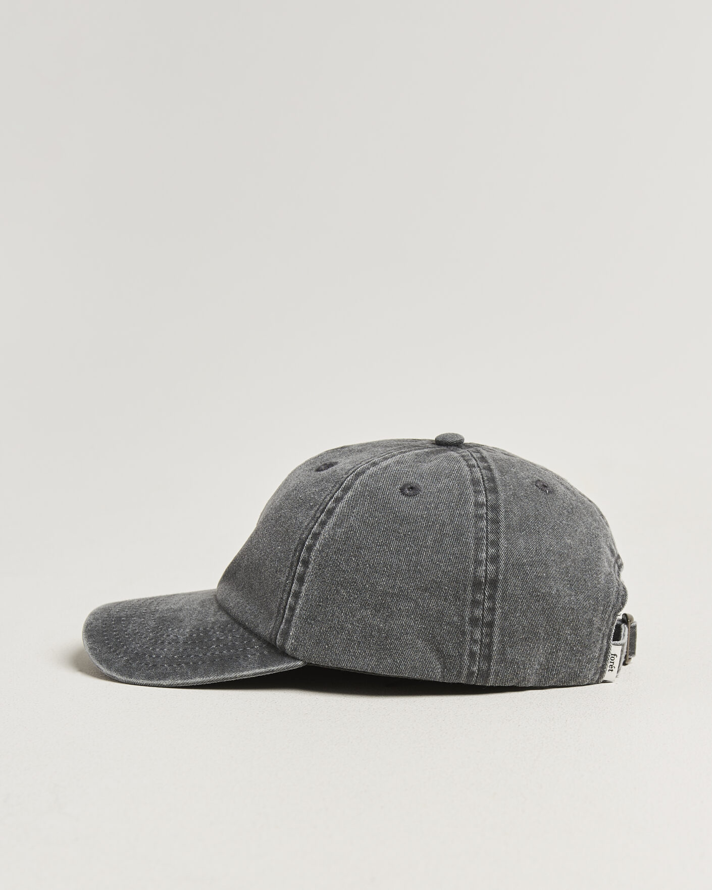 Heren | Hoeden en petten | Forét | Bouquet Heavy Washed Cap Washed Black