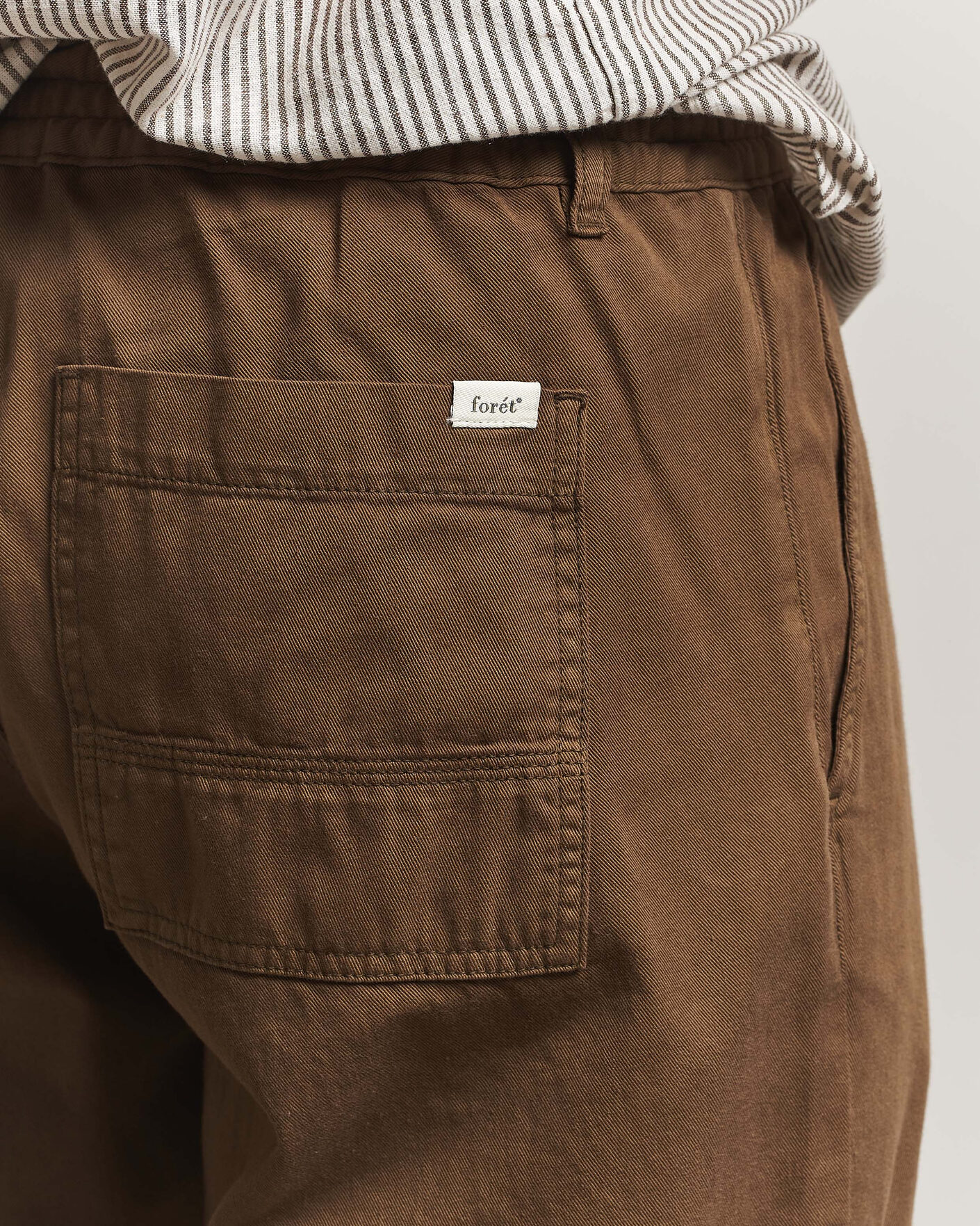 Heren | Broeken | Forét | Clay Light Pants Algae Green