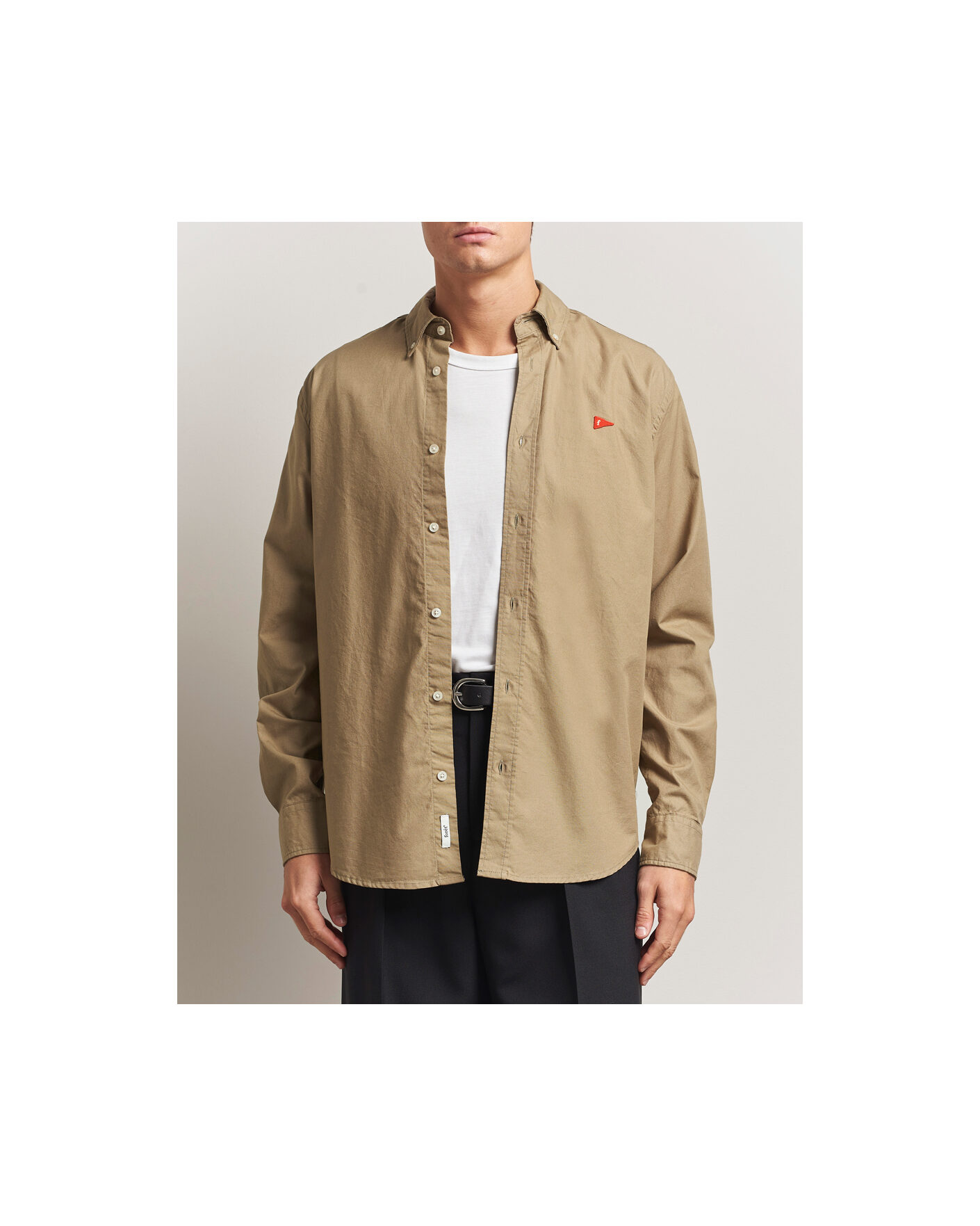 Homme | Chemises | Forét | Flag Regular Fit Oxford Shirt Khaki