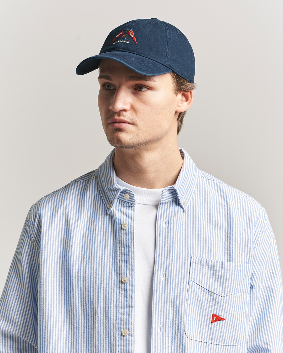 Heren | Hoeden en petten | Forét | Pennant Washed Cap Navy