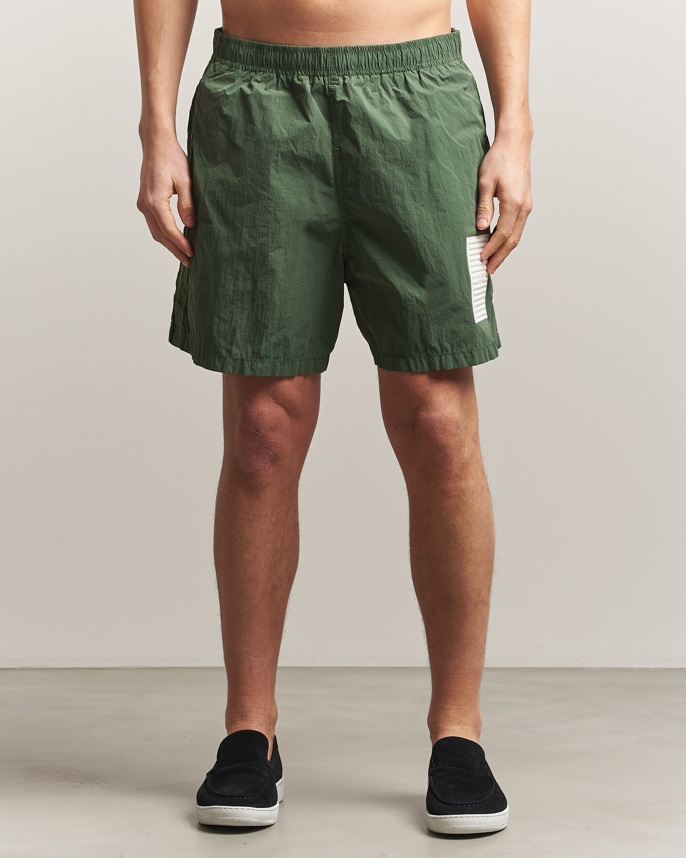 Heren | Zwembroek | Stone Island | Marina Micro Brushed Nylon-TC Swimshorts Quartz Green