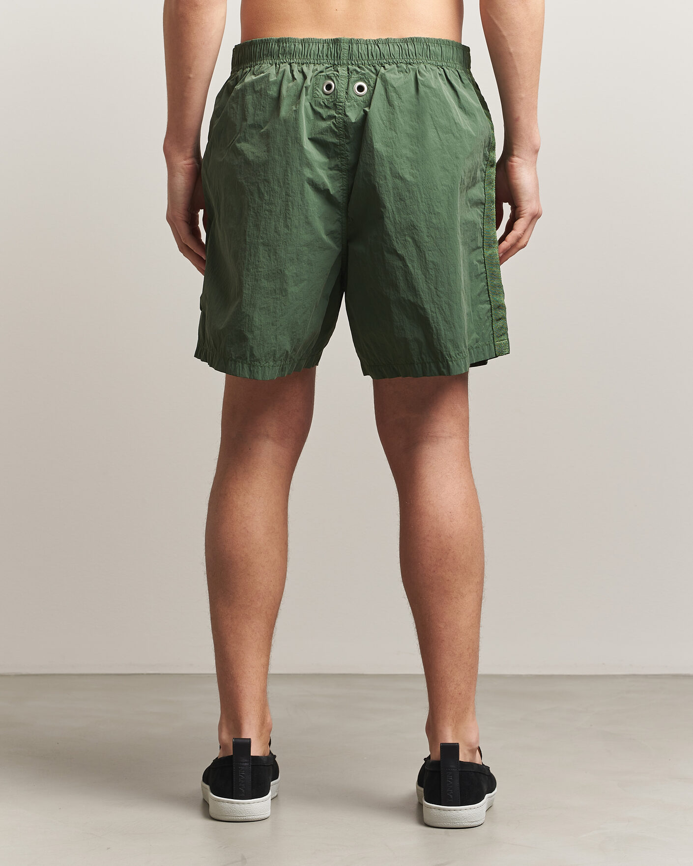 Heren | Zwembroek | Stone Island | Marina Micro Brushed Nylon-TC Swimshorts Quartz Green