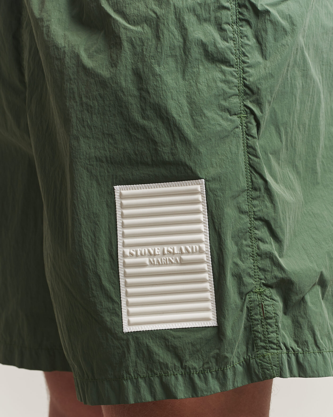 Heren | Zwembroek | Stone Island | Marina Micro Brushed Nylon-TC Swimshorts Quartz Green