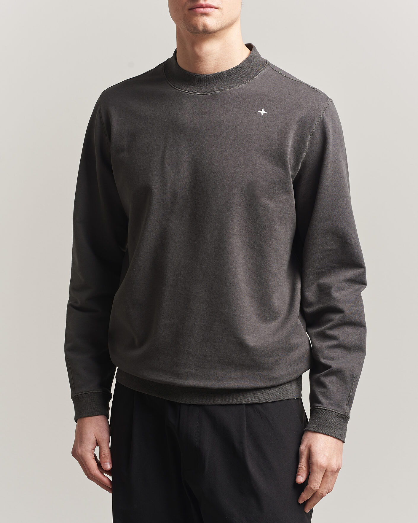 Heren | Truien | Stone Island | Stellina Cotton Sweatshirt Charcoal