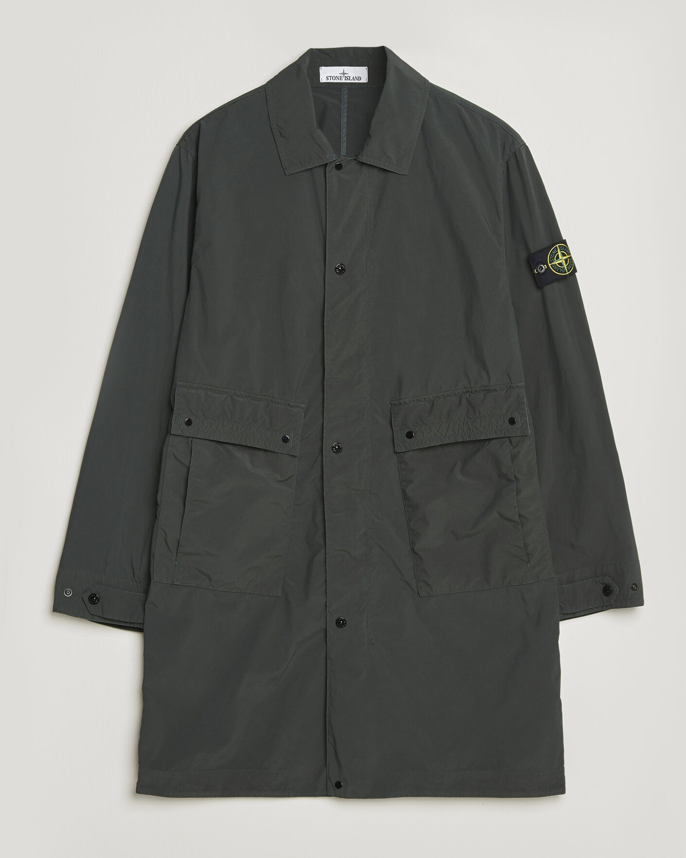 Homme | Manteaux Et Vestes | Stone Island | Light Compact Car Coat Charcoal
