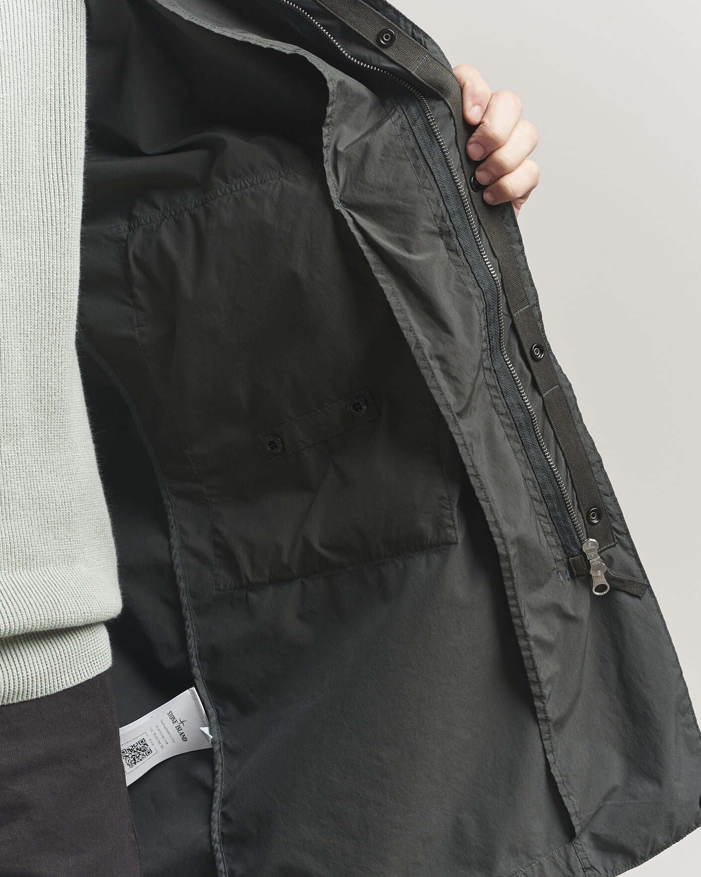Homme | Manteaux Et Vestes | Stone Island | Light Compact Car Coat Charcoal