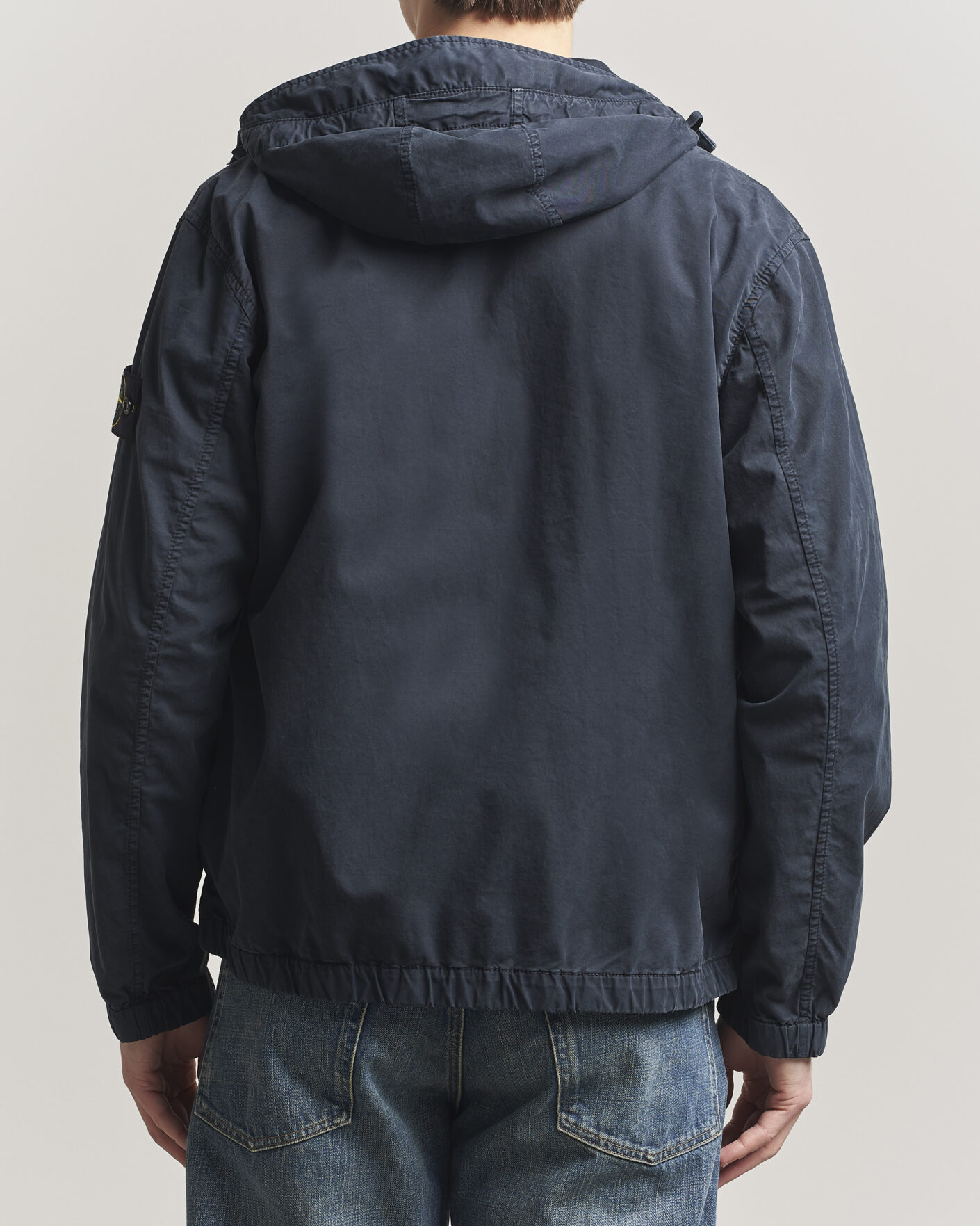 Homme | Manteaux Et Vestes | Stone Island | Stretch Cotton Twill Hood Jacket Navy