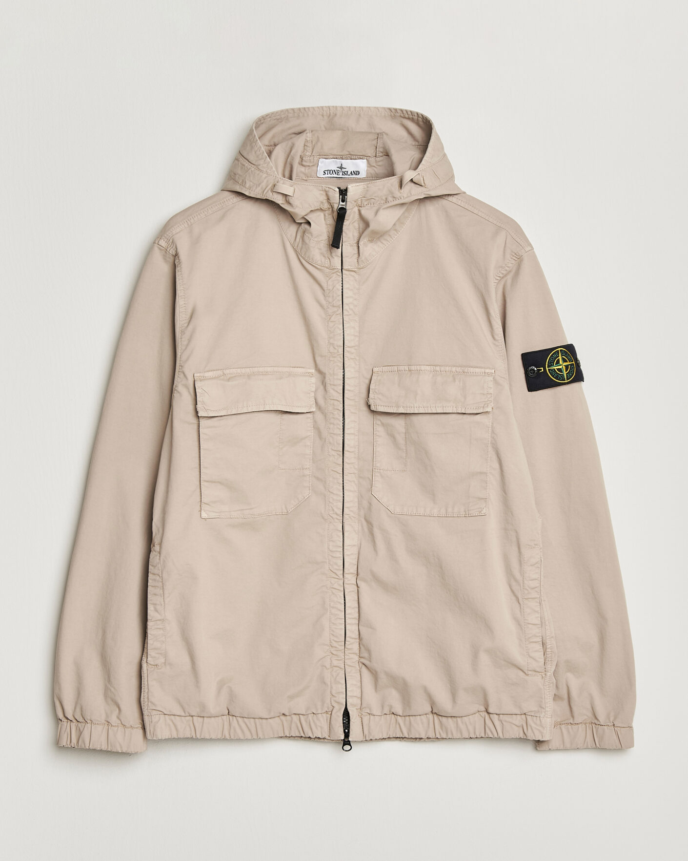 Heren | Jassen | Stone Island | Stretch Cotton Twill Hood Jacket Desert