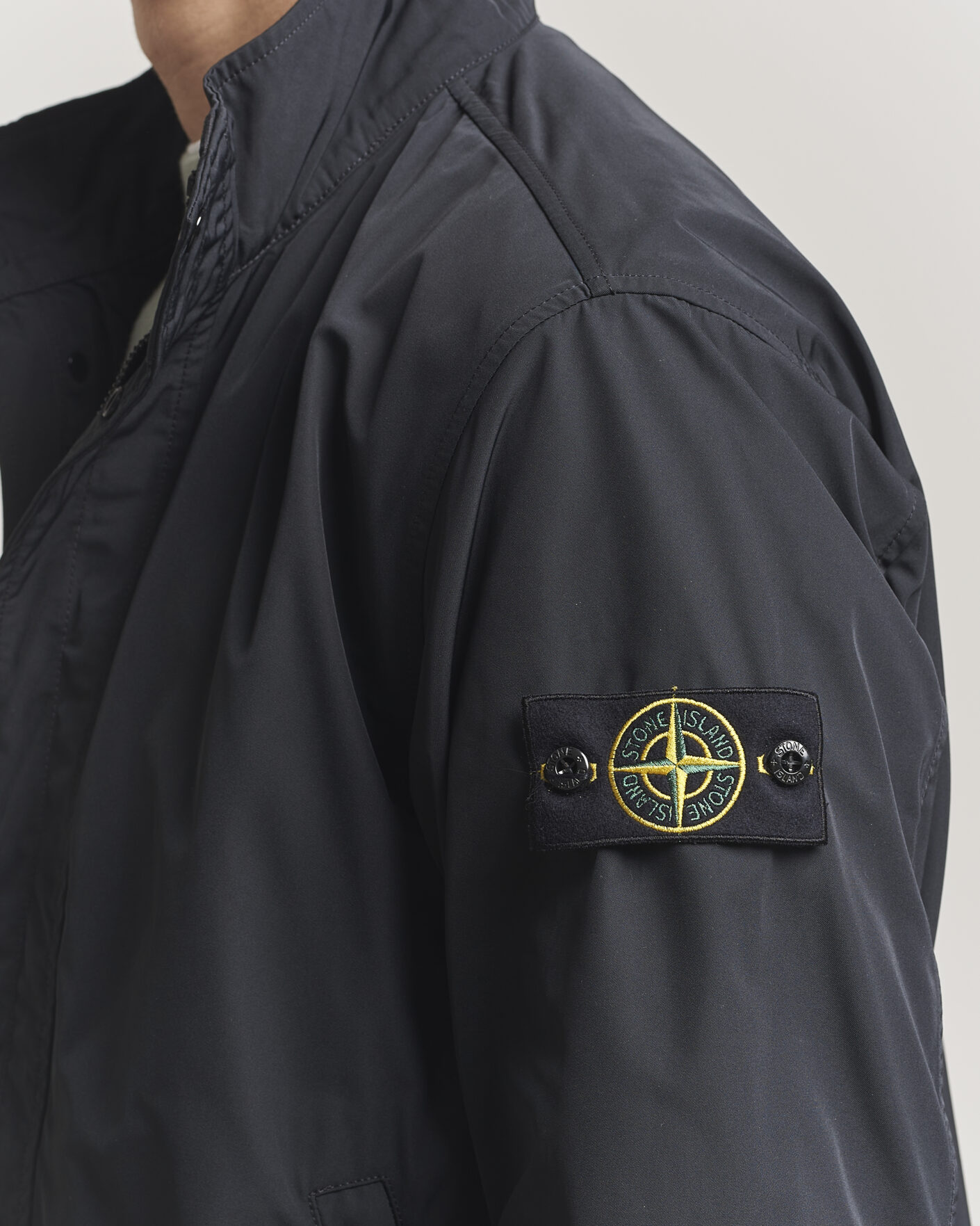 Heren | Jassen | Stone Island | Micro Twill Stand Collar Jacket Black