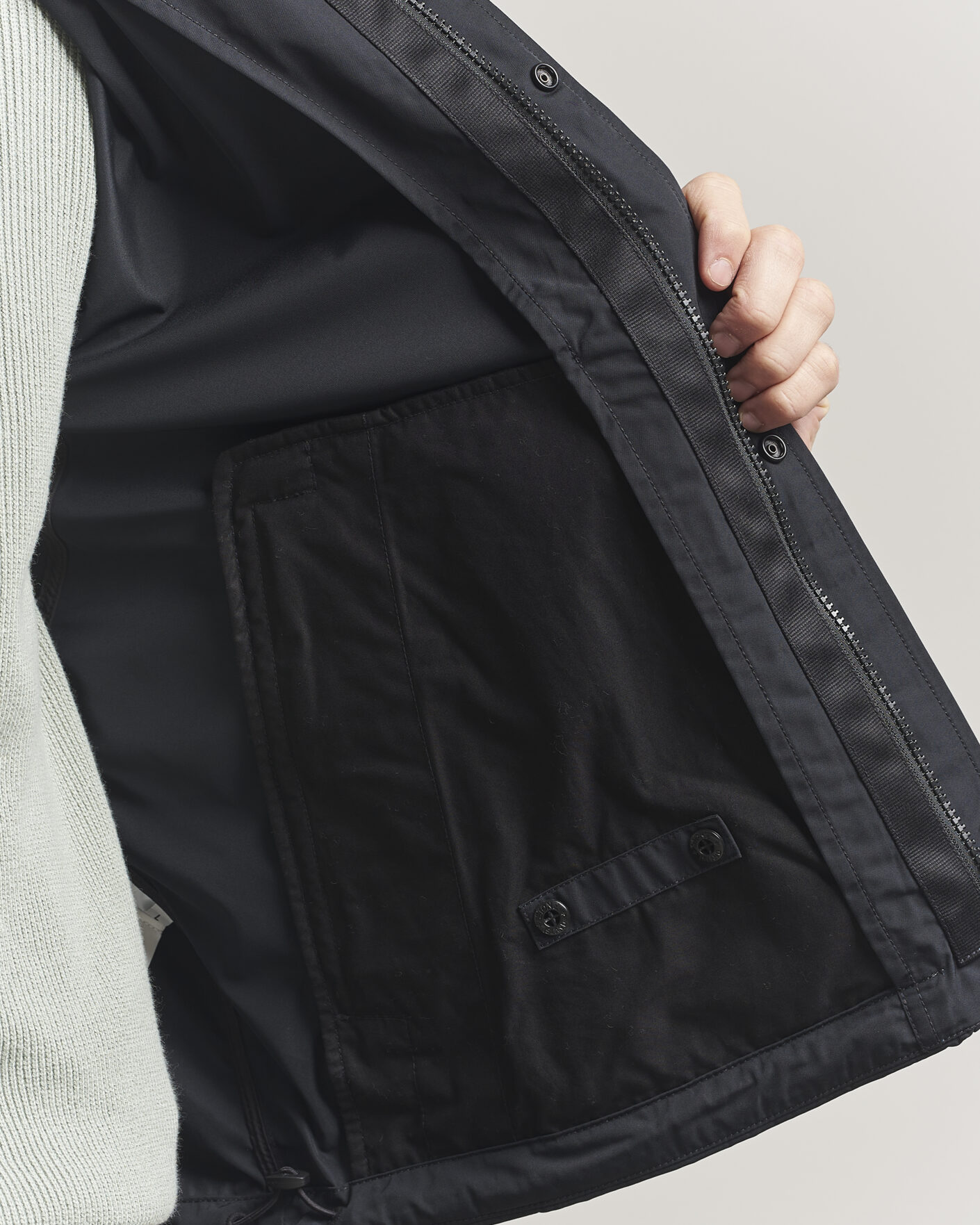 Heren | Jassen | Stone Island | Micro Twill Stand Collar Jacket Black