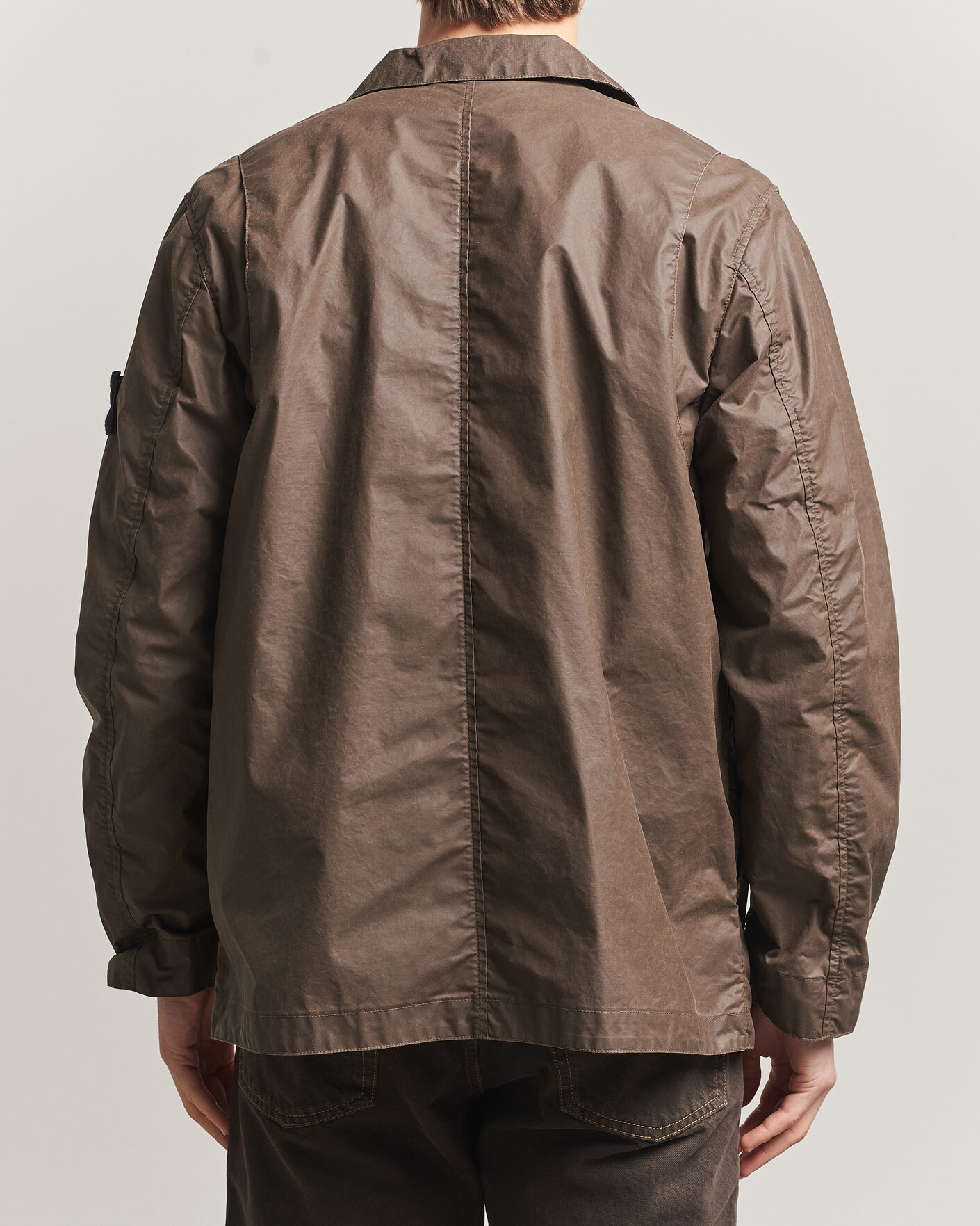 Heren | Jassen | Stone Island | Waxed Pigment Cotton Tela Field Jacket Umber