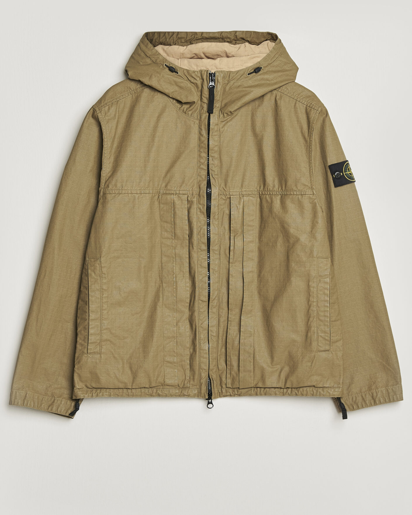 Heren | Jassen | Stone Island | Double Coated Cotton Ripstop Jacket Military Green