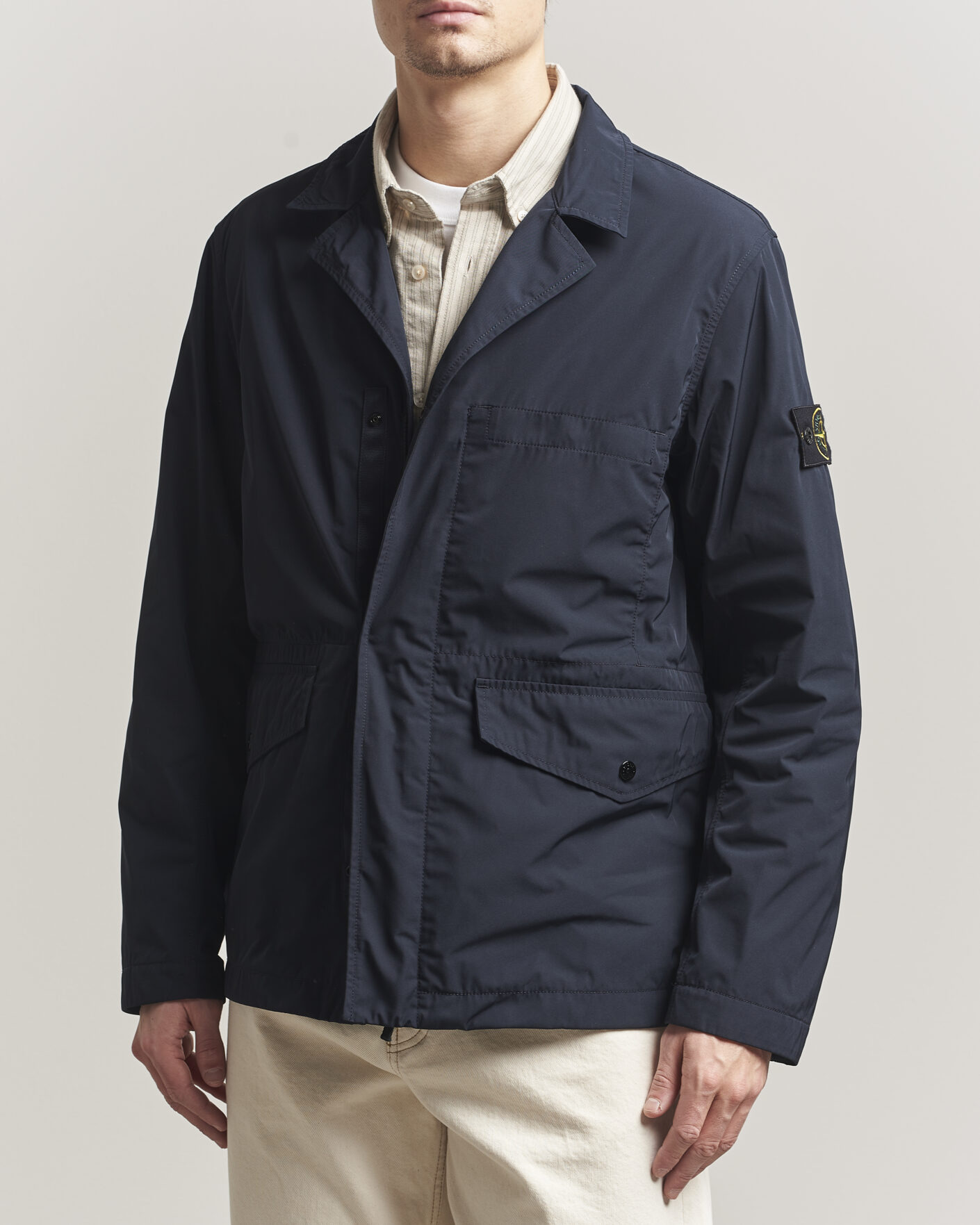 Homme | Manteaux Et Vestes | Stone Island | Micro Twill Blazer Jacket Navy