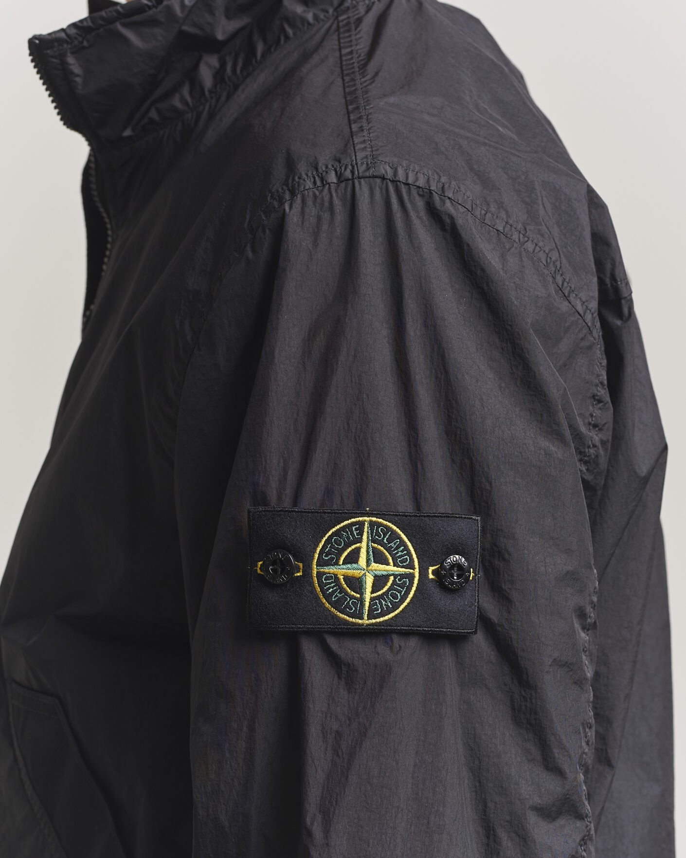 Homme | Manteaux Et Vestes | Stone Island | Crinkle Reps Short Jacket Black