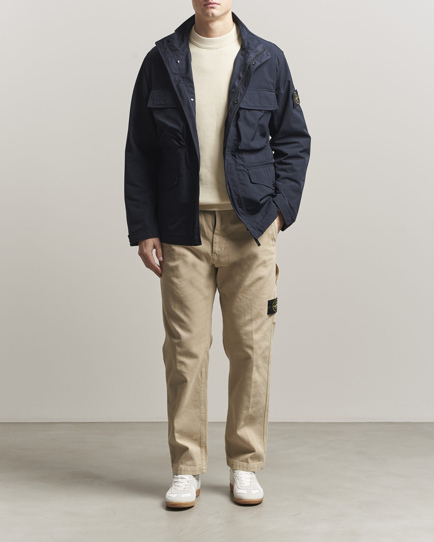 Heren | Jassen | Stone Island | Micro Twill Field Jacket Navy