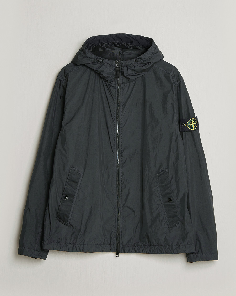 Homme | Manteaux Et Vestes | Stone Island | Crinkle Reps Padded Hood Jacket Black