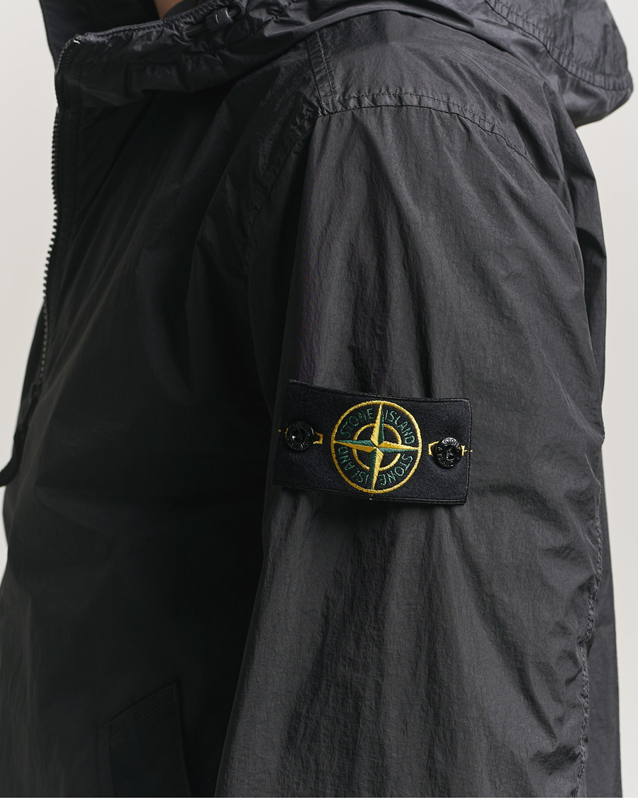 Homme | Manteaux Et Vestes | Stone Island | Crinkle Reps Padded Hood Jacket Black