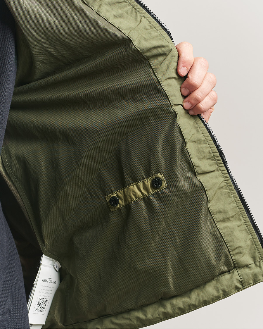 Homme | Manteaux Et Vestes | Stone Island | Crinkle Reps Padded Hood Jacket Military Green