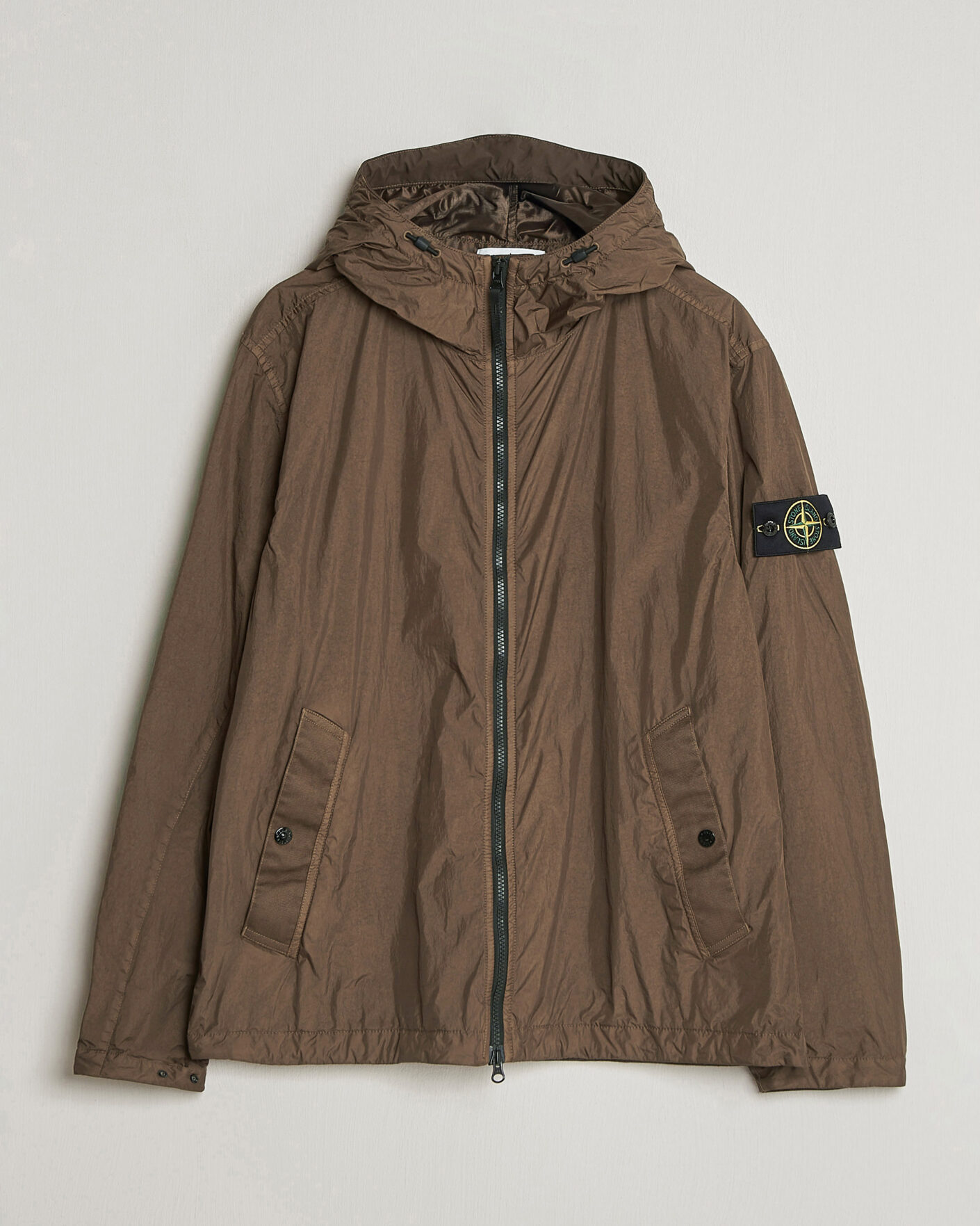 Heren | Jassen | Stone Island | Crinkle Reps Padded Hood Jacket Umber