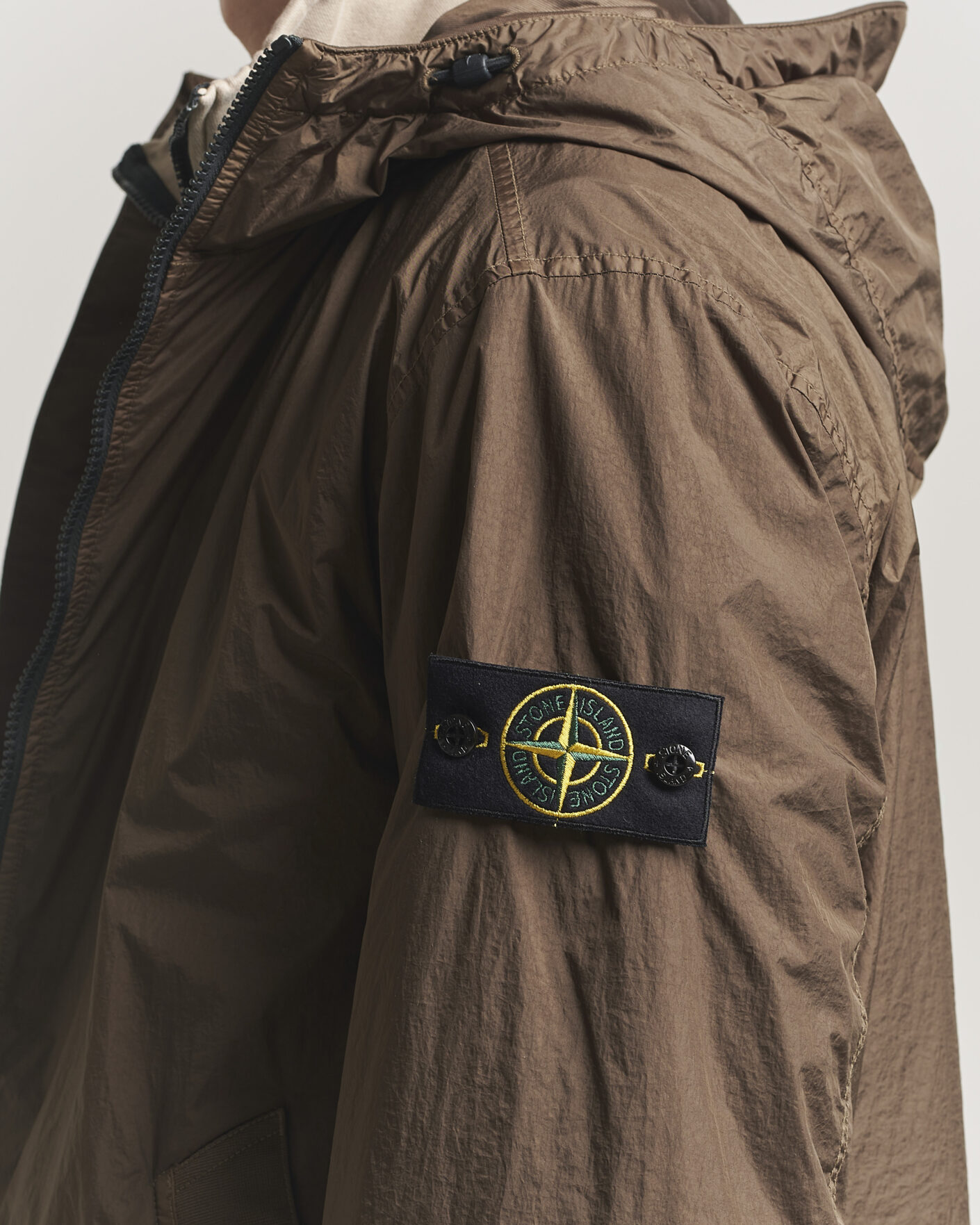 Heren | Jassen | Stone Island | Crinkle Reps Padded Hood Jacket Umber