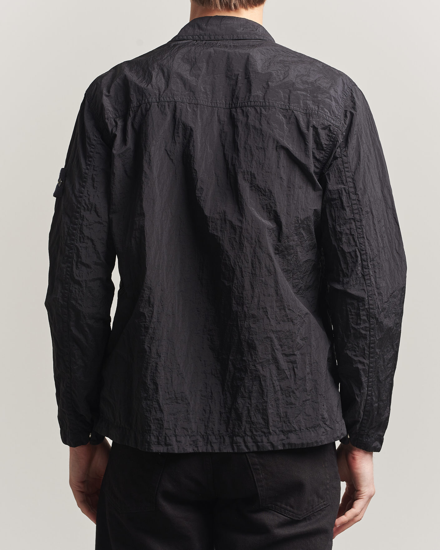 Heren | Overhemden | Stone Island | Nylon Metal Zip Overshirt Black
