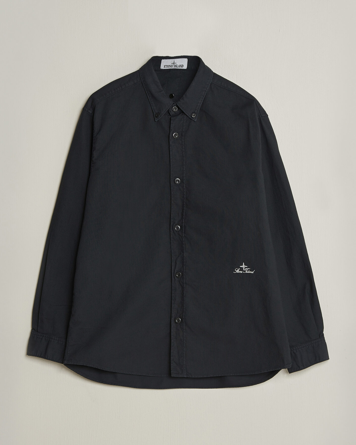 Heren | Overhemden | Stone Island | Organic Cotton Oxford Shirt Navy