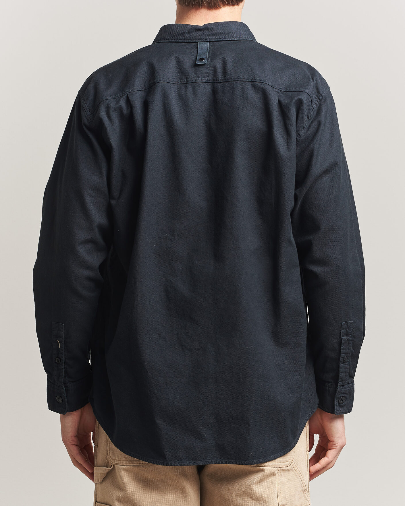 Heren | Overhemden | Stone Island | Organic Cotton Oxford Shirt Navy