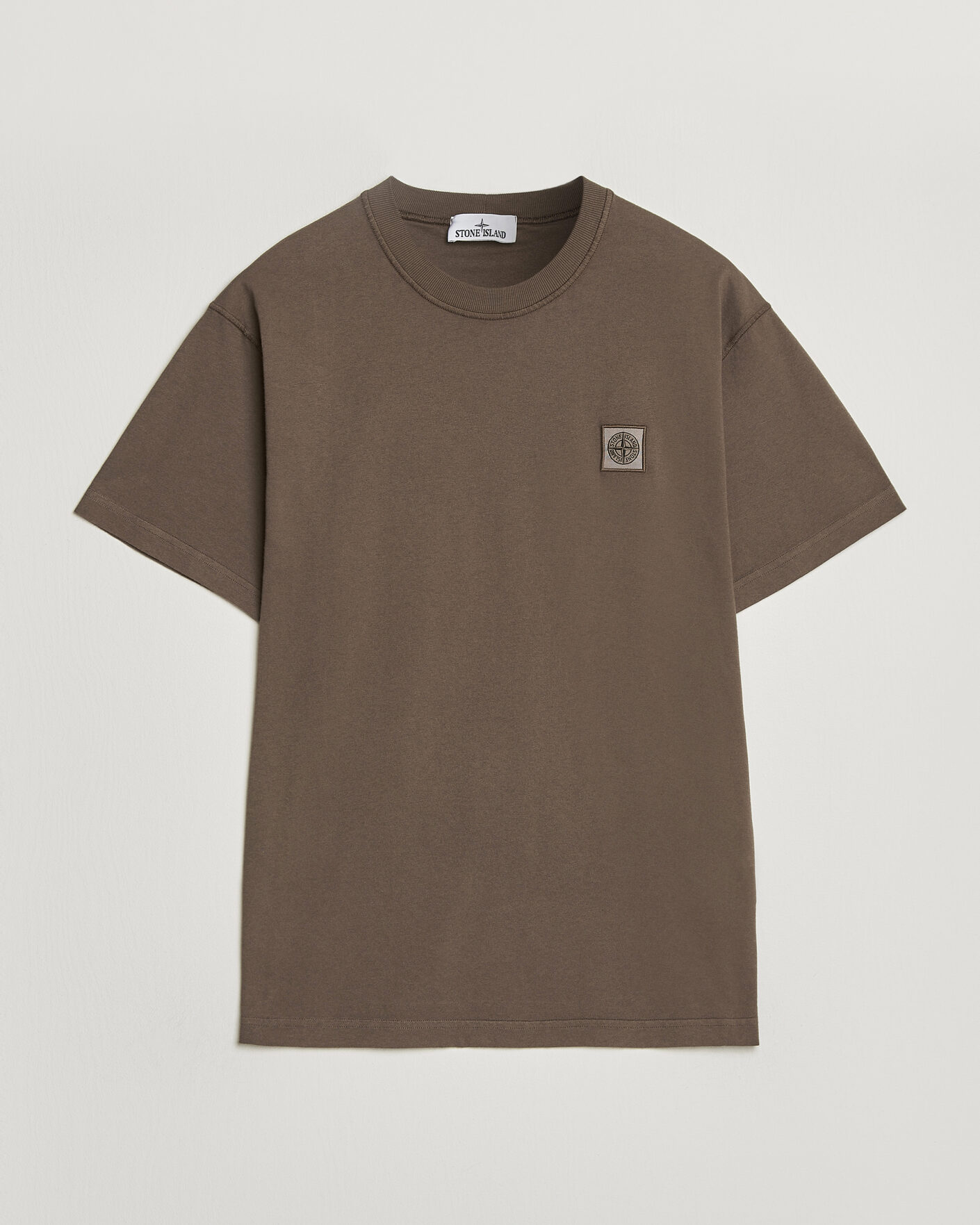Heren | T-shirts | Stone Island | Organic Cotton Fissato Effect T-Shirt Umber