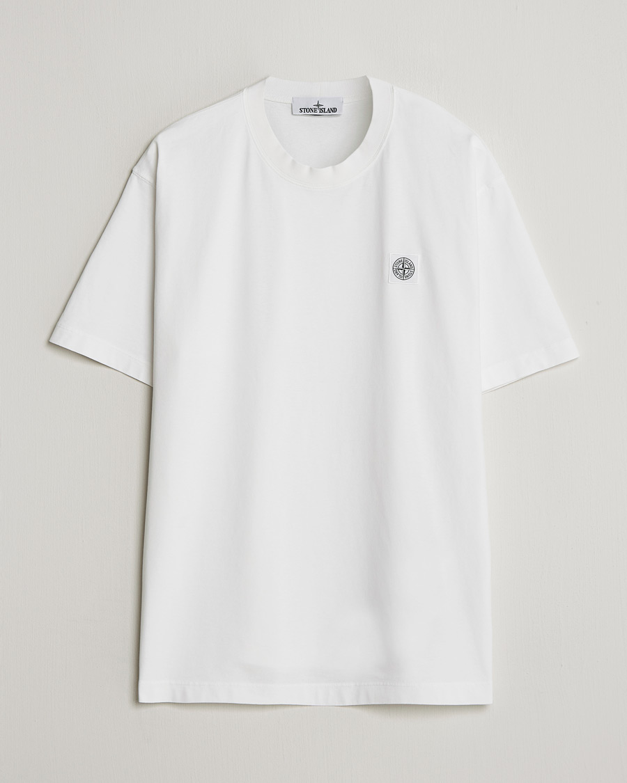 Homme | T-shirts | Stone Island | Combed Organic Cotton T-Shirt White