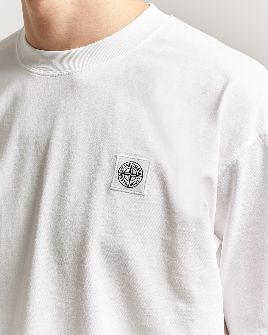 Homme | T-shirts | Stone Island | Combed Organic Cotton T-Shirt White