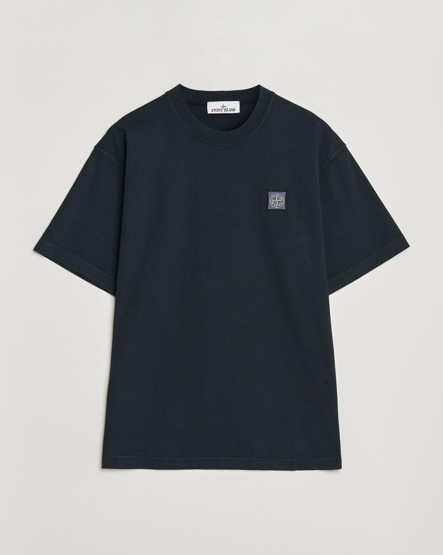 Heren | T-shirts | Stone Island | Combed Organic Cotton T-Shirt Navy