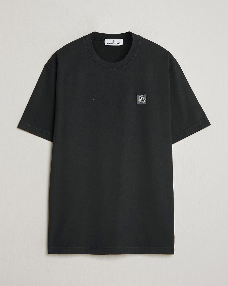Homme | T-shirts | Stone Island | Combed Organic Cotton T-Shirt Black