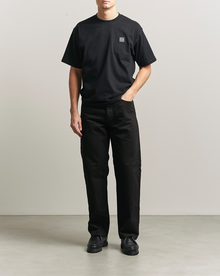 Homme | T-shirts | Stone Island | Combed Organic Cotton T-Shirt Black