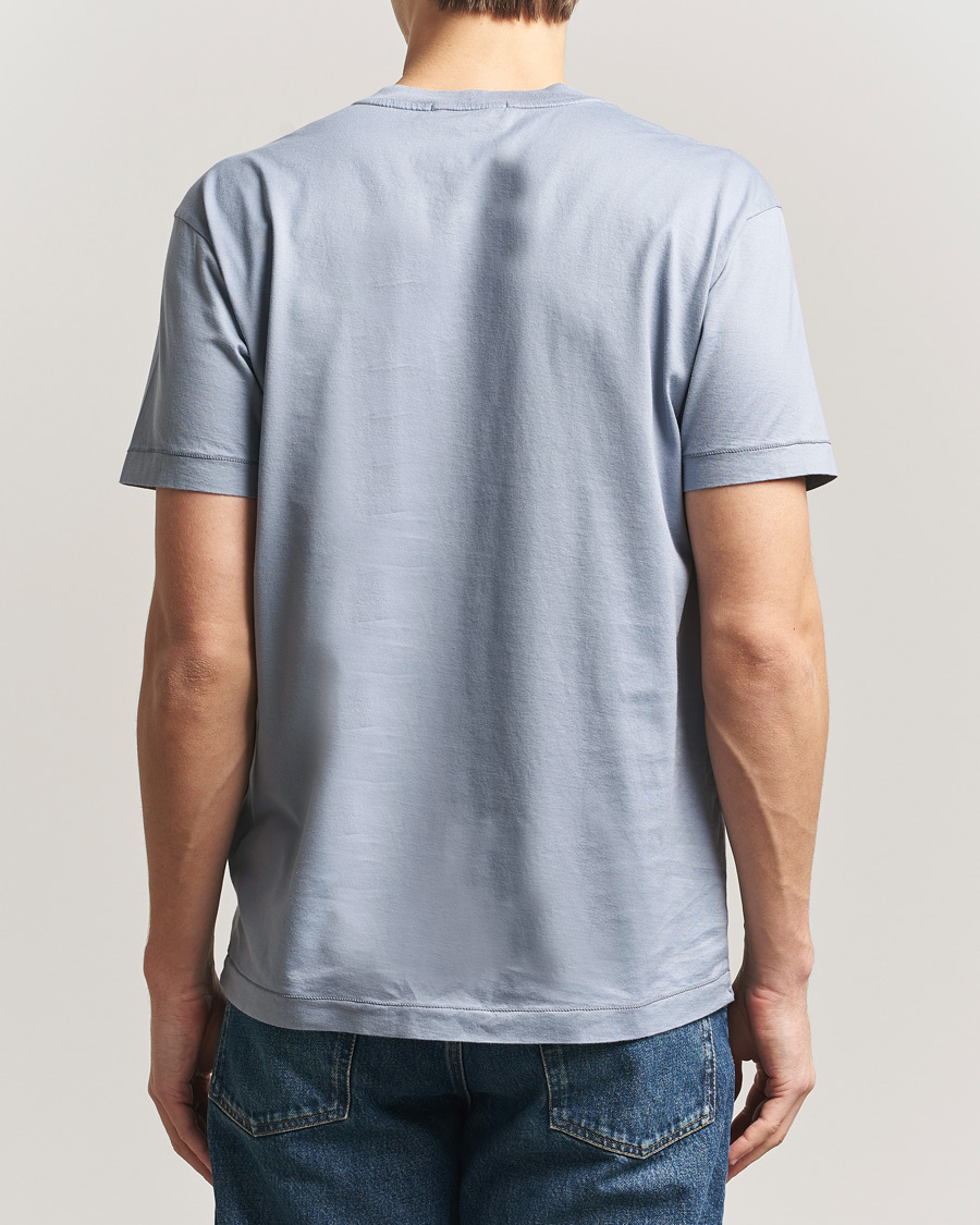 Heren | T-shirts | Stone Island | Garment Dyed Cotton Jersey T-Shirt Dark Blue
