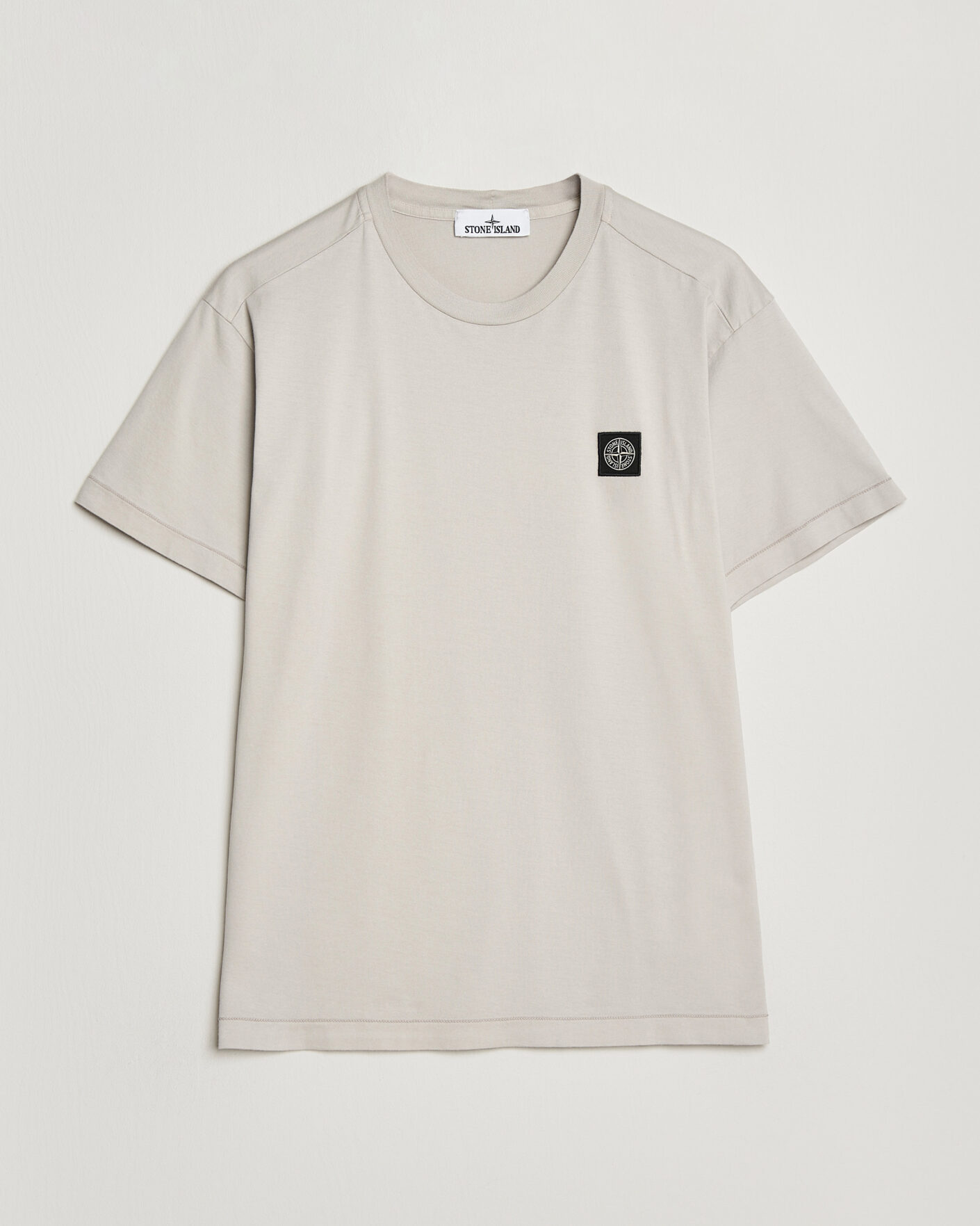 Heren | T-shirts | Stone Island | Garment Dyed Cotton Jersey T-Shirt Pearl Grey