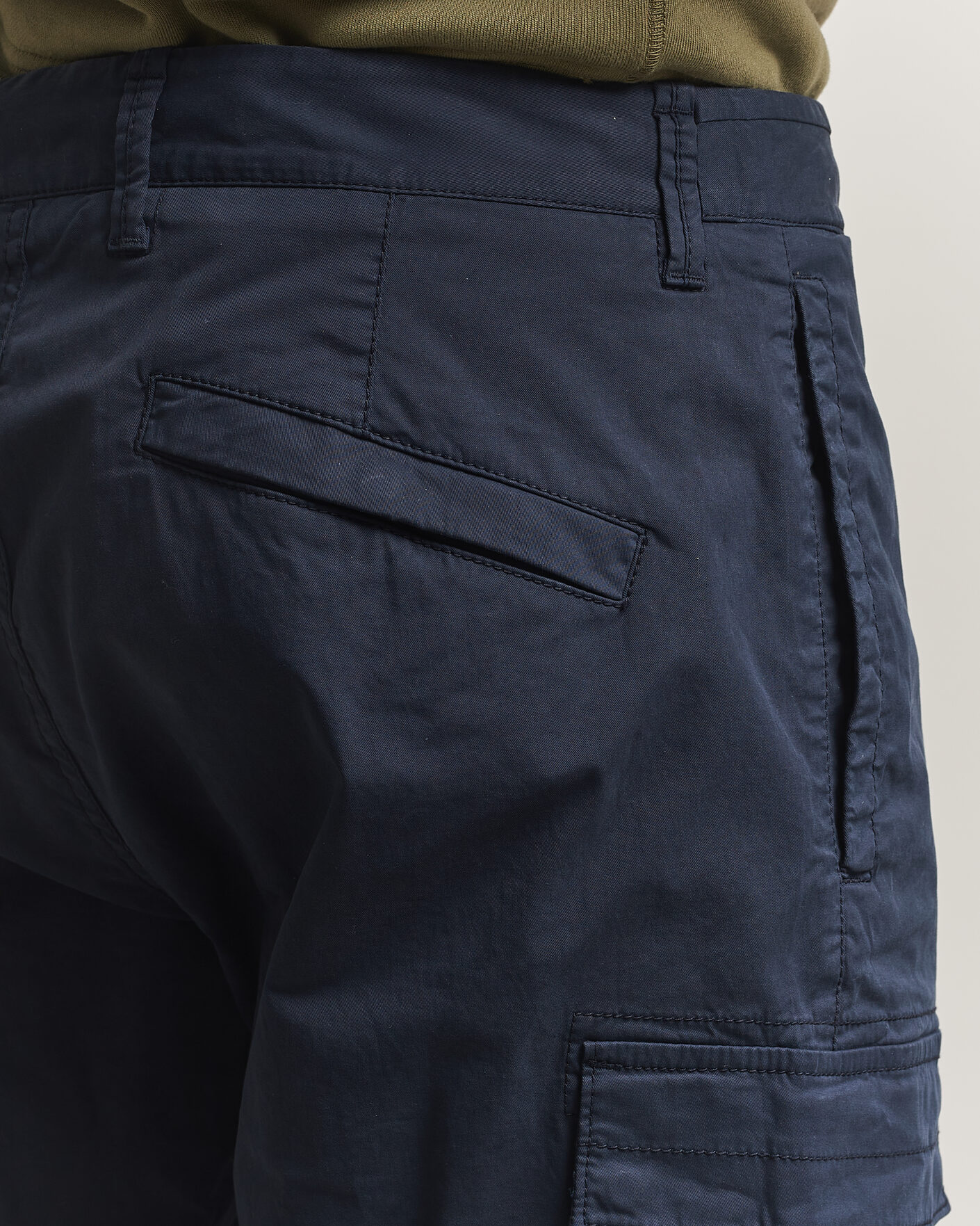 Heren | Broeken | Stone Island | Stretch Cotton Twill Cargo Trousers Navy