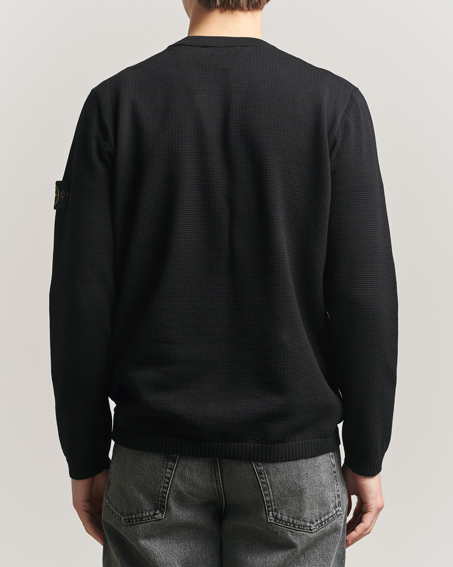 Heren | Truien | Stone Island | Micro Stitch Soft Organic Cotton Crewneck Black