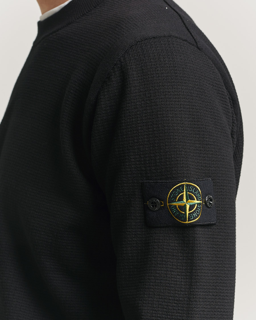 Homme | Pulls Et Tricots | Stone Island | Micro Stitch Soft Organic Cotton Crewneck Black