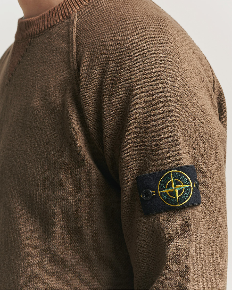 Heren | Truien | Stone Island | Raw Hand Organic Cotton Raglan Crewneck Umber
