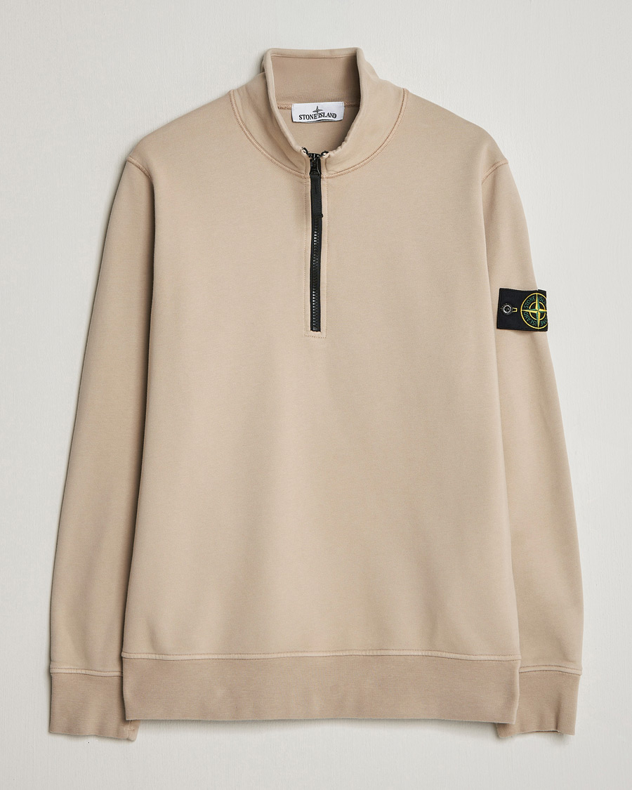 Heren | Truien | Stone Island | Garment Dyed Fleece Half Zip Desert