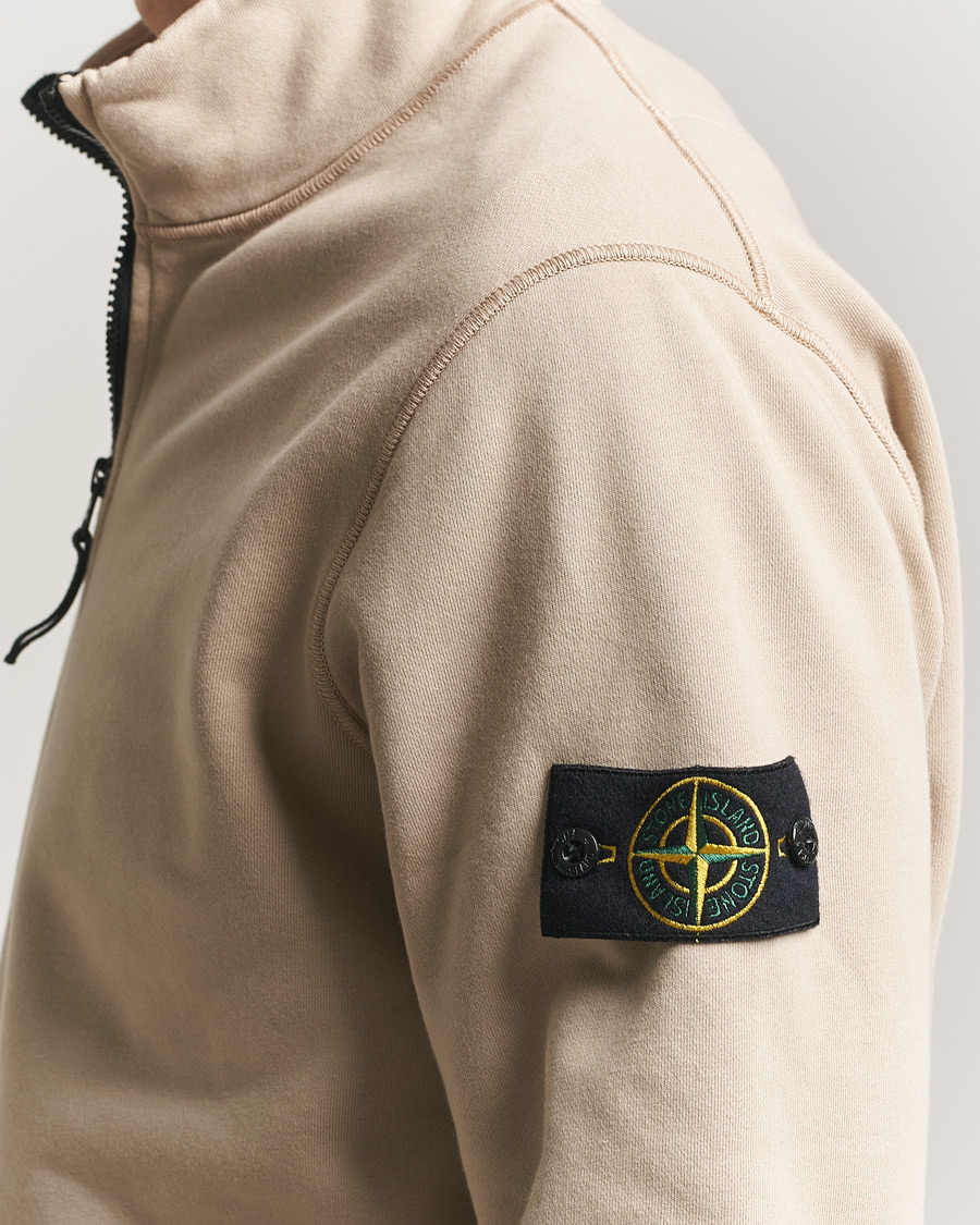Homme | Pulls Et Tricots | Stone Island | Garment Dyed Fleece Half Zip Desert