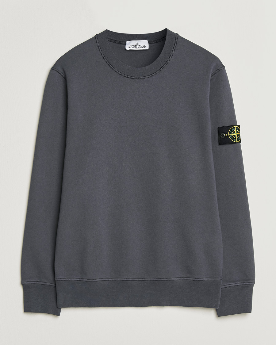 Homme | Pulls Et Tricots | Stone Island | Garment Dyed Fleece Sweatshirt Blue/Grey