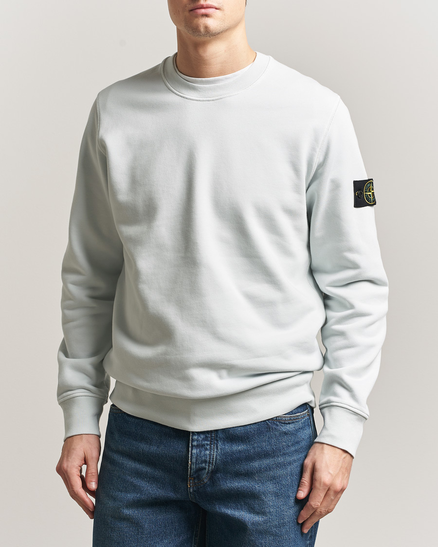 Heren | Truien | Stone Island | Garment Dyed Fleece Sweatshirt Sky Blue