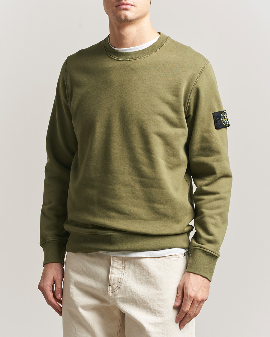 Homme | Pulls Et Tricots | Stone Island | Garment Dyed Fleece Sweatshirt Military Green
