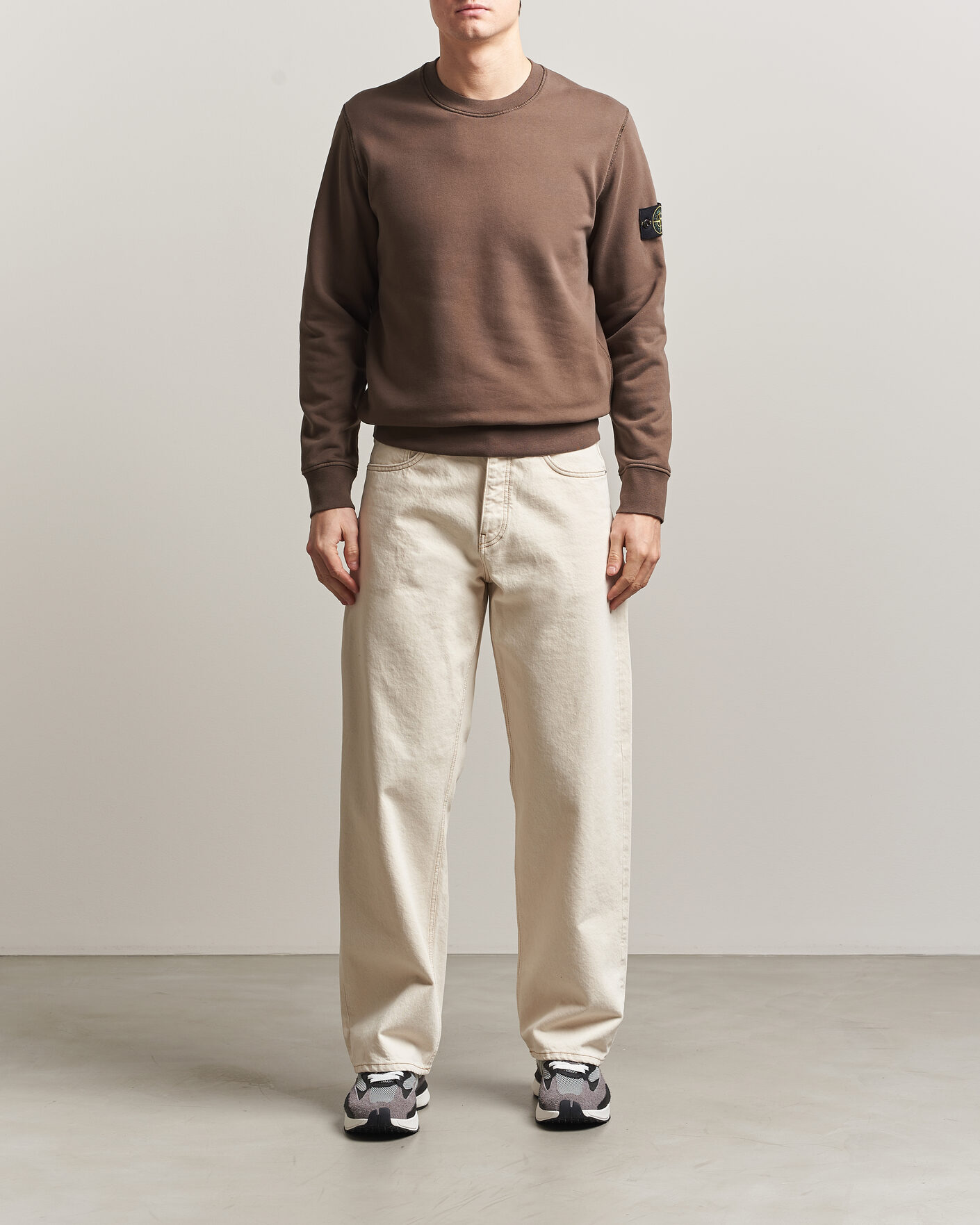 Homme | Pulls Et Tricots | Stone Island | Garment Dyed Fleece Sweatshirt Umber
