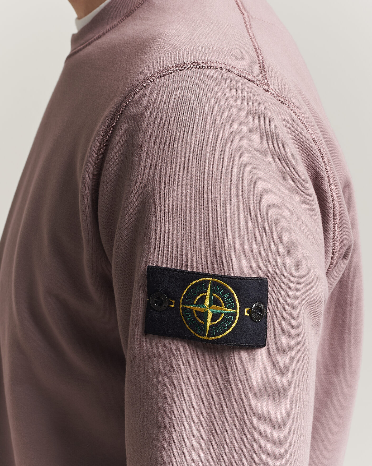 Homme | Pulls Et Tricots | Stone Island | Garment Dyed Fleece Sweatshirt Purple Grey