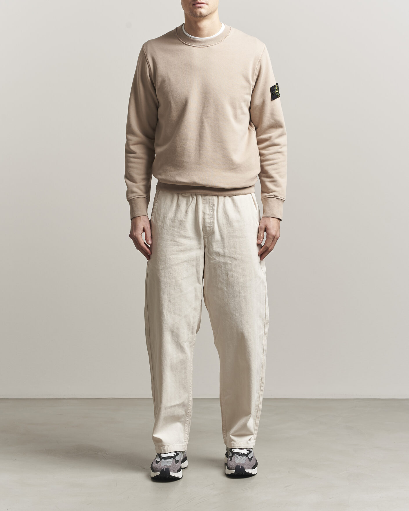 Homme | Pulls Et Tricots | Stone Island | Garment Dyed Fleece Sweatshirt Desert