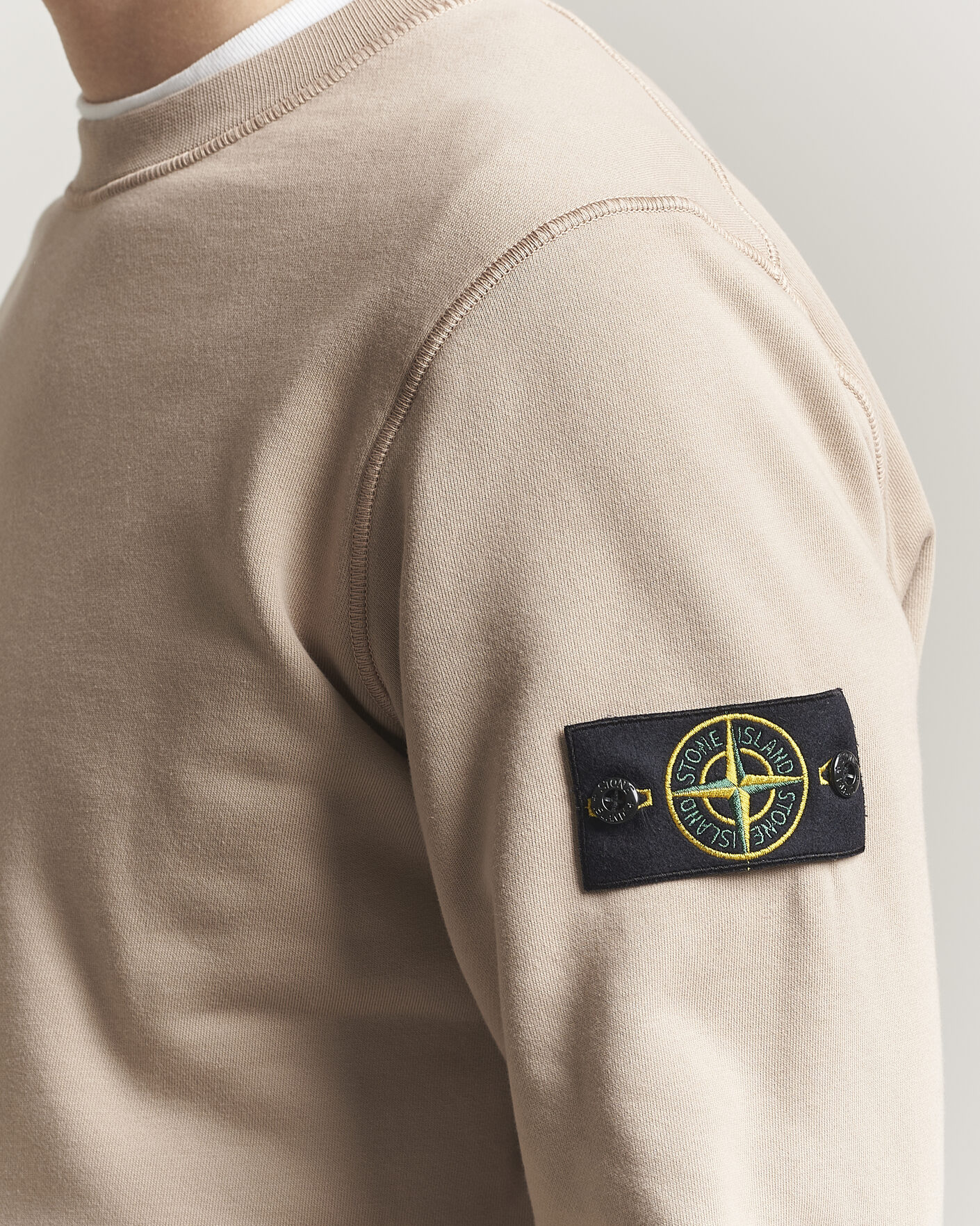 Homme | Pulls Et Tricots | Stone Island | Garment Dyed Fleece Sweatshirt Desert