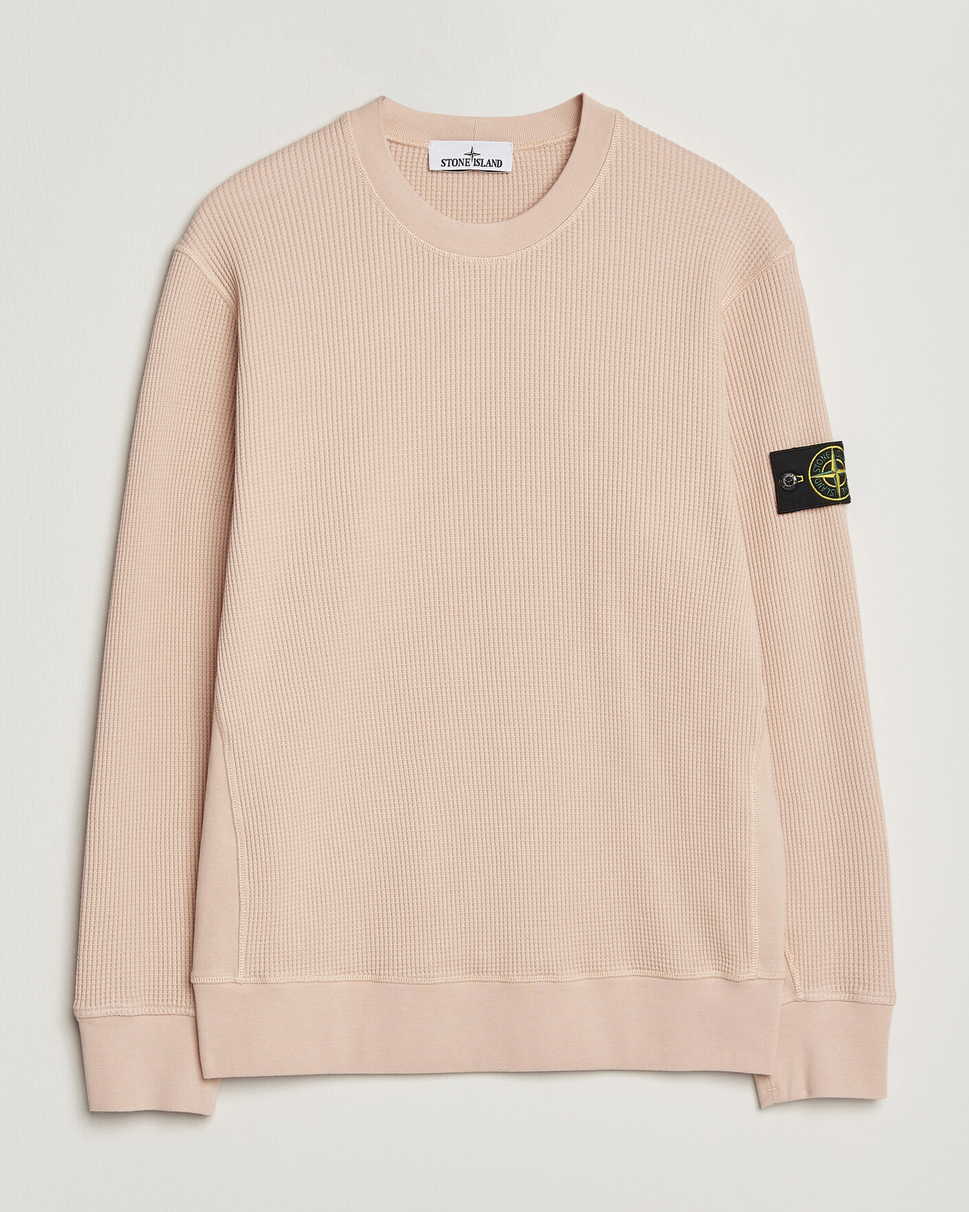 Heren | Truien | Stone Island | Organic Cotton Waffle Fleece Sweatshirt Plaster Pink